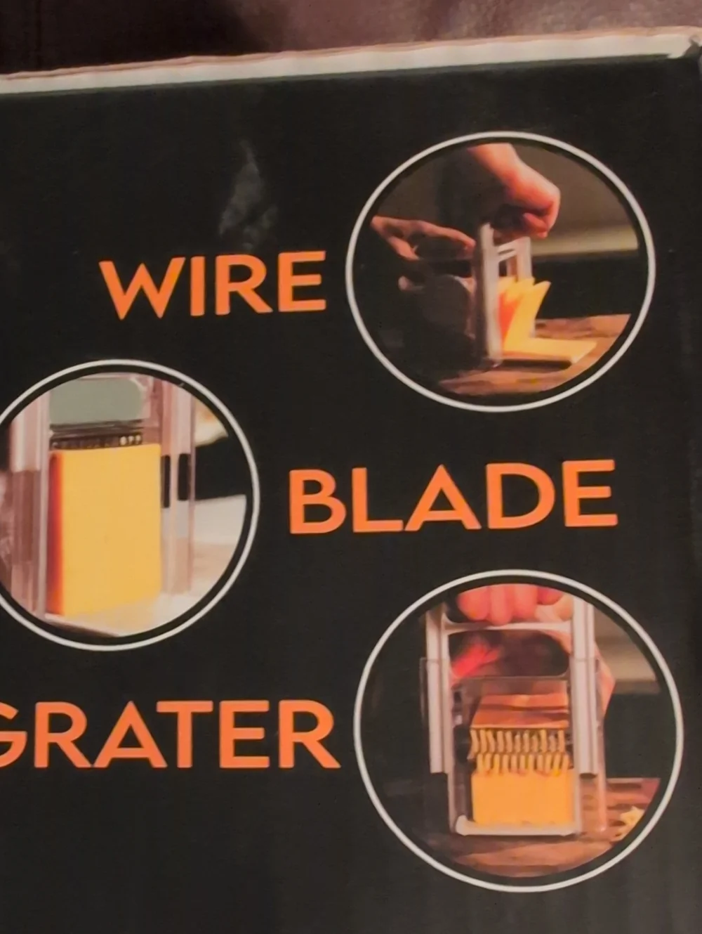 The Cheese Chopper Manual Cheese Slicer - Orange & Clear